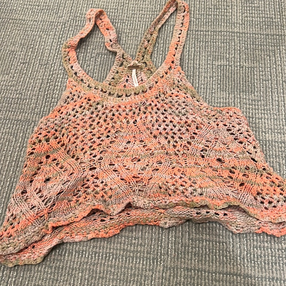 Free People crochet crop top